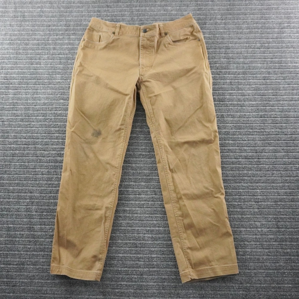 Sitka Canvas Work Pants Mens 38 x 32 Brown Straight Leg Outdoor Rugged